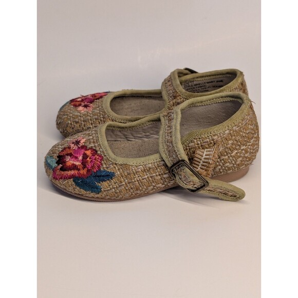 Joyfolie Brielle Maryjane Woven Floral Embroidery Pink Coquette Whimsica Size T7 - Picture 5 of 8